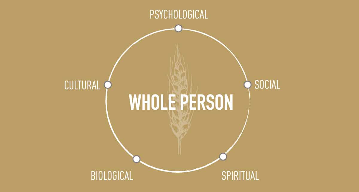 infographic of whole person recovery