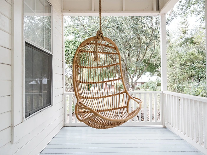 A cozy porch at the Prairie Recovery Center in Texas.