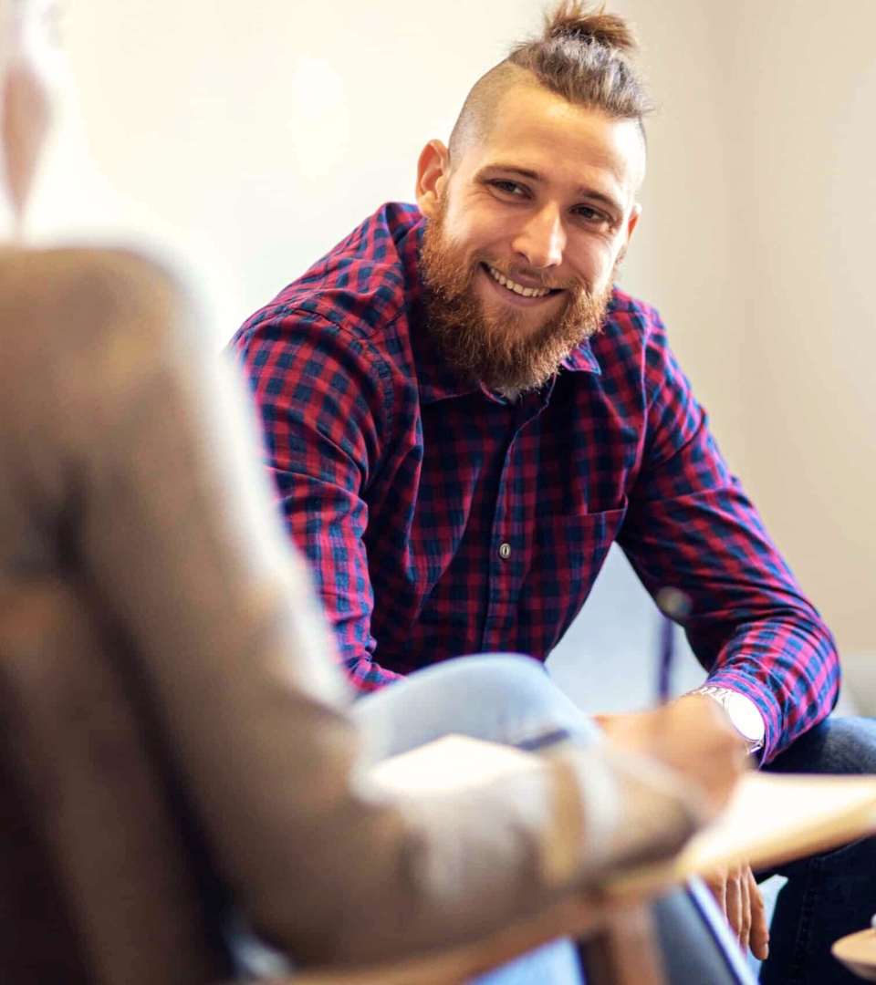 A man enjoying wellness program in Austin.